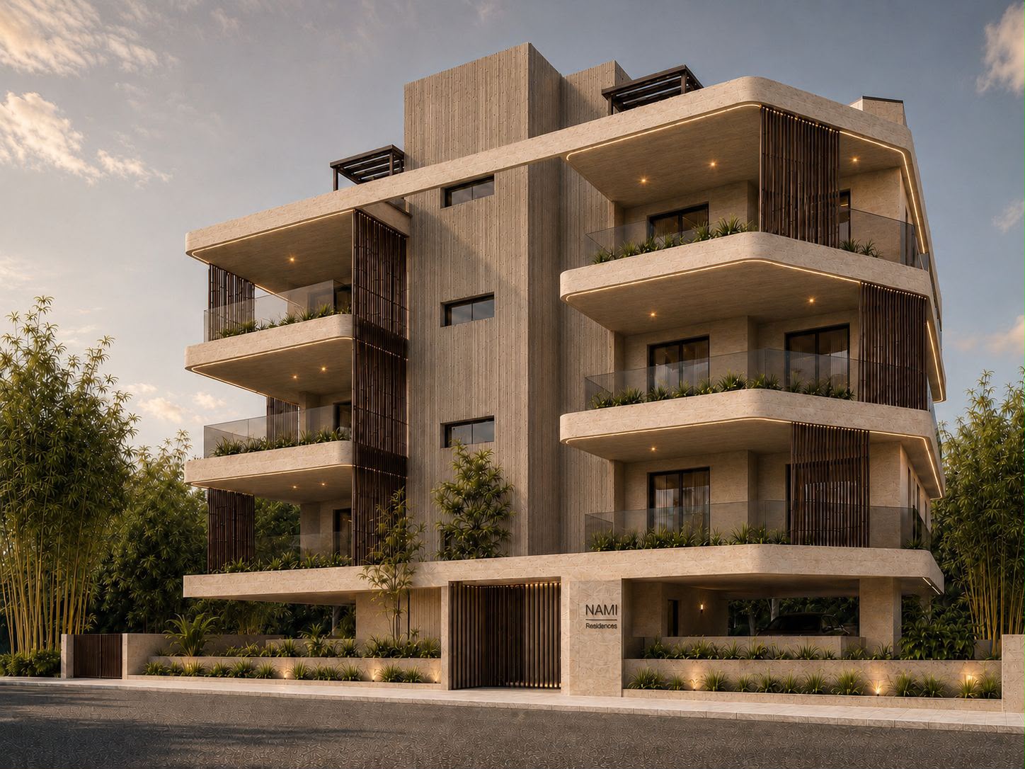מבט חיצוני על NAMI Residences במסה גיטוניה