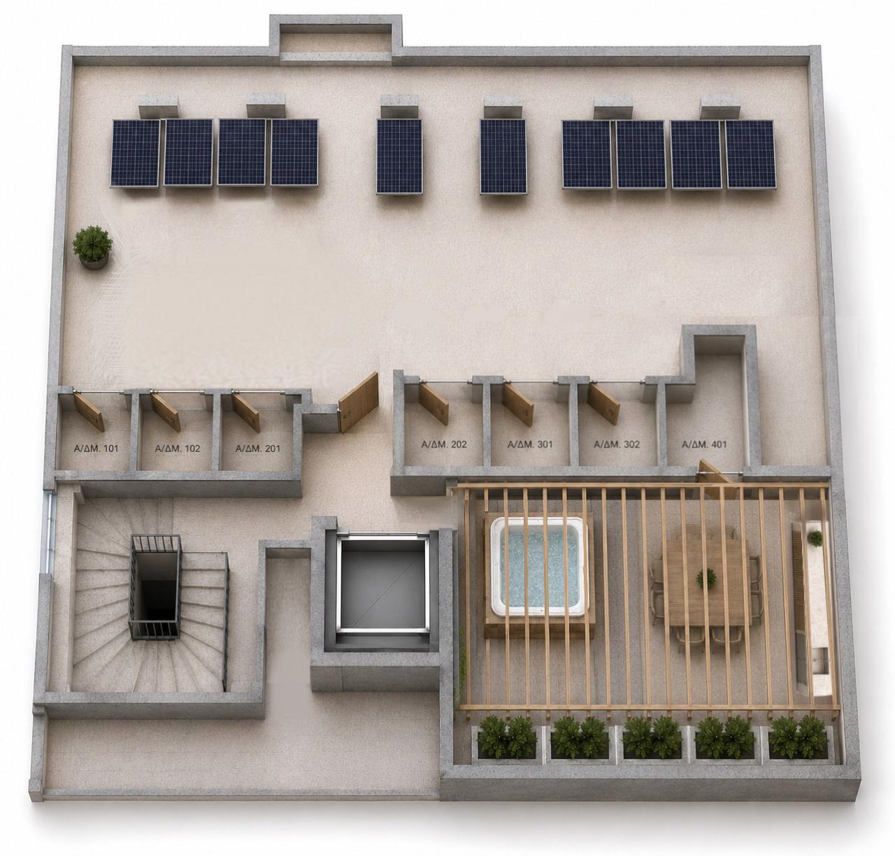 ELOS II Residences, תוכנית גג